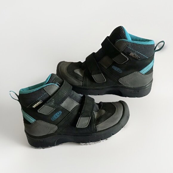 Keen Boots Boys Size 12 Hiking Snow Boots Hook And Loop Closure - Picture 1 of 6